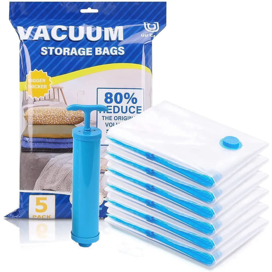 vacuum storage bags, space saver bags, compression bags, Smart Saver vacuum bag, blanket storage bag, zip vacuum bag, airtight storage bag, travel compression bag