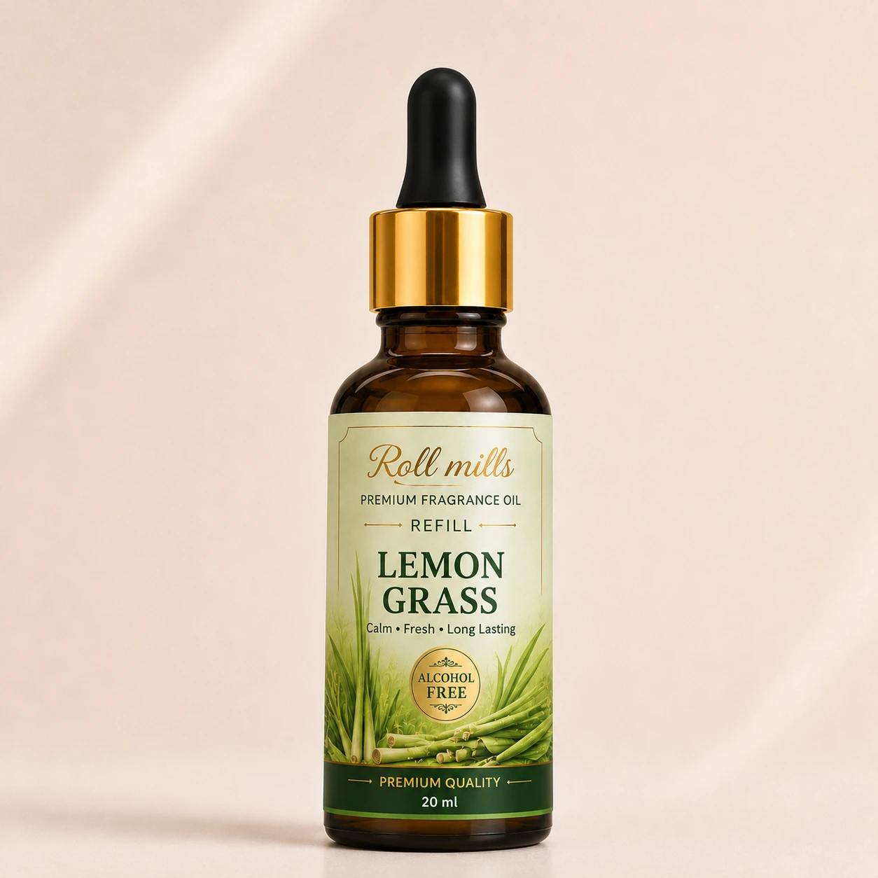 lemon grass fragrance oil, alcohol free lemongrass, roll mills