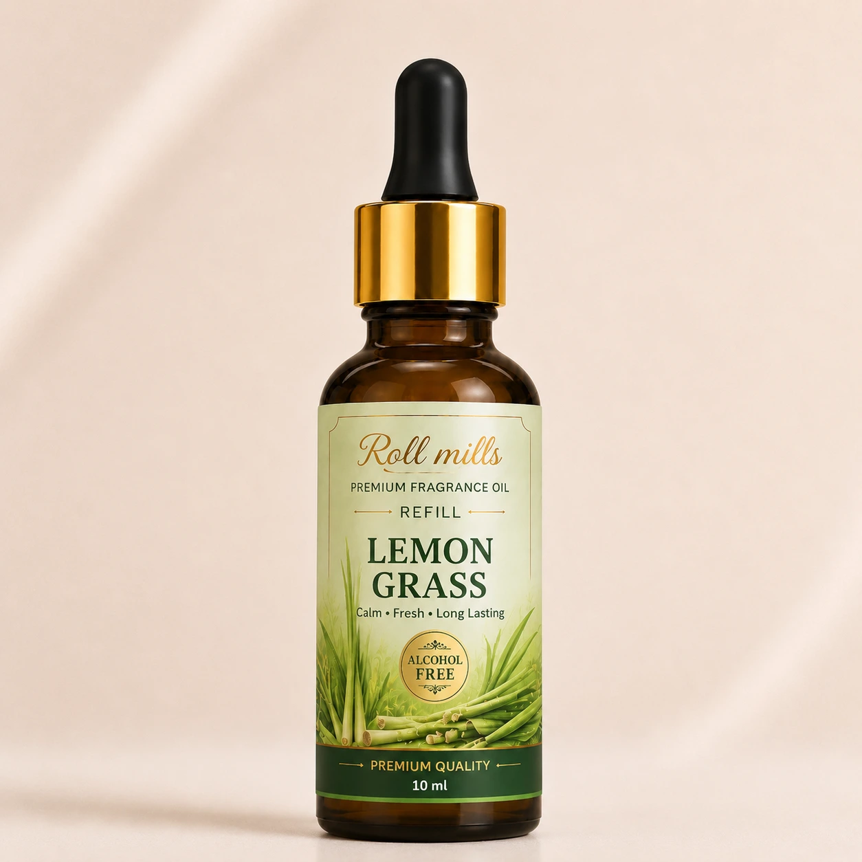 lemon grass fragrance oil, alcohol free lemongrass, roll mills