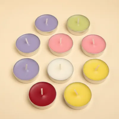 Mini Tealight Scented Candles – Pack of 10 | Long-Lasting, Smokeless & Premium Fragrances || Roll Mills
